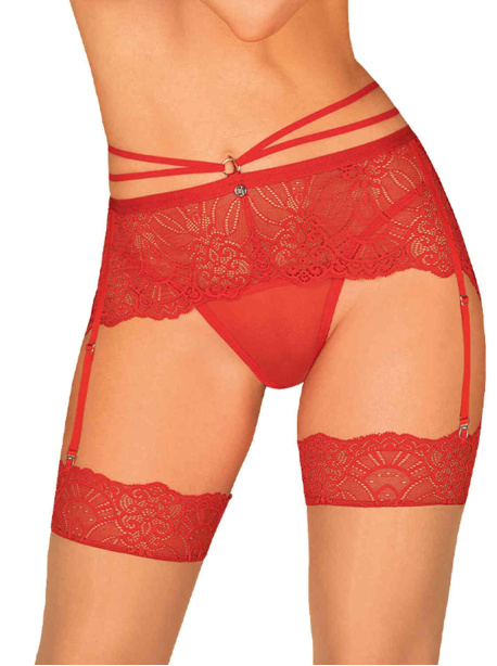 Porte-Jaretelle sexy Loventy rouge